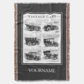 Vintage-auto's gooien deken (Voorkant Verticaal)