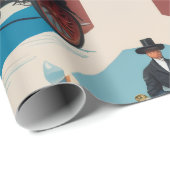 Vintage auto's inpakpapier (Rol Hoek)