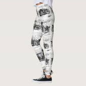 Vintage auto's kunst leggings (Links)