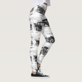 Vintage auto's kunst leggings (Rechts)