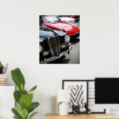 Vintage-auto's Poster (Thuiskantoor)