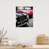 Vintage-auto's Poster (Keuken)