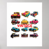 VIntage-auto's Poster (Voorkant)
