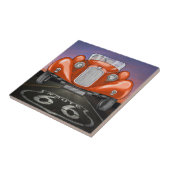 Vintage auto's - Route 66 - SRF Tegeltje (Zijkant)