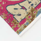 Vintage autoservice en benzinestation metaal fleece deken (Hoek)