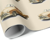 Vintage-autowrakken Cadeaupapier (Rol Hoek)