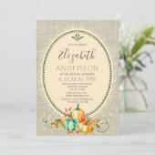 Vintage Autumn Bouquet Herfst VRIJGEZELLENFEEST Kaart (Staand voorkant)