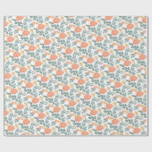 Vintage Autumn Flowers Cadeaupapier (Vlak)