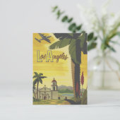 Vintage Aviation Los Angeles Briefkaart (Staand voorkant)
