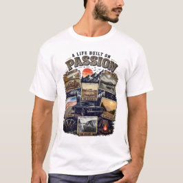 Vintage Avonturen Auto Grafisch Retro Wegreis Vade T-shirt