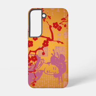 Vintage Aziatische collage Samsung Galaxy Hoesje