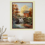 Vintage, B. Mitchell Shed by Herfsten Poster (Keuken)