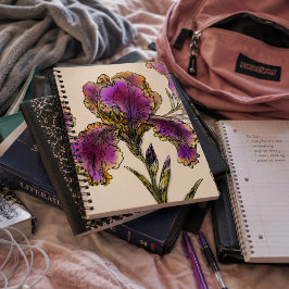 Vintage Baardiris Botanisch Notitieboek