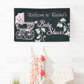 Vintage, Baby, Baby shower Banner (Insitu)