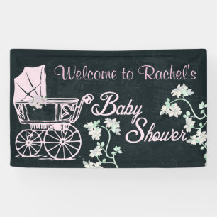 Vintage, Baby, Baby shower Banner