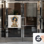 Vintage Baby Bubbles van J.C. Leyendecker Nursery Raamsticker (Kantoordeur)