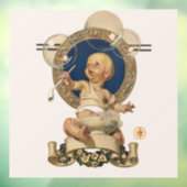 Vintage Baby Bubbles van J.C. Leyendecker Nursery Raamsticker (Vel 3)