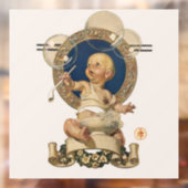 Vintage Baby Bubbles van J.C. Leyendecker Nursery Raamsticker (Vel 2)