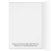 Vintage - Baby in Cradle with Fairies, (Binnen (Links))