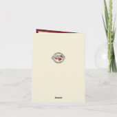 Vintage Baby Jesus Religious Christmas Photo Feestdagen Kaart (Achterkant)