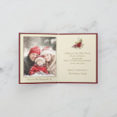 Vintage Baby Jesus Religious Christmas Photo Feestdagen Kaart (Binnen)