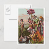 Vintage Baby Moses Briefkaart (Voorkant / Achterkant)
