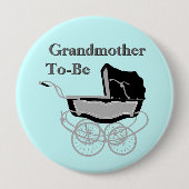 Vintage Baby shower Button van oma (Voorkant)