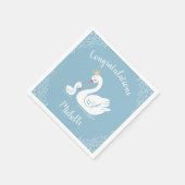 Vintage Baby shower Lente Servet (Hoek)
