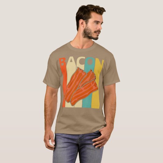 Vintage Bacon T-shirt (Voorkant volledig)