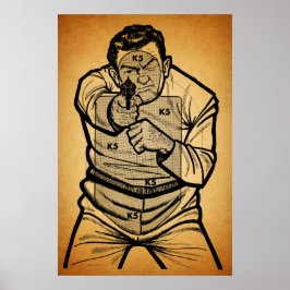 Vintage Bad Guy Target Poster