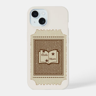 Vintage Badge Grappige Phonehoes   boekenclub sfee iPhone 15 Case
