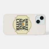 Vintage Badge Minimaal Hoestelcase iPhone 15 Case (Achterkant horizontaal)