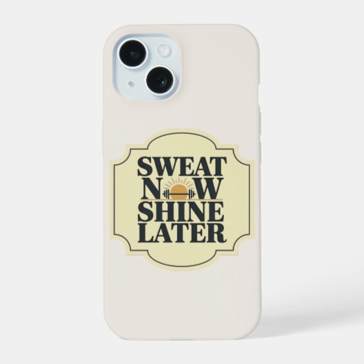 Vintage Badge Minimaal Hoestelcase iPhone 15 Case (Achterkant)
