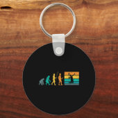 Vintage Badminton Evolution Shuttle Retro Badminto Sleutelhanger (Voorkant)