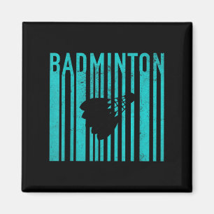 Vintage Badminton - Retro Badminton Speler - Badmi Magneet