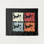 Vintage Badminton Wandkleed (Voorkant (horizontaal))
