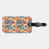 Vintage-Bagagelabel Bagagelabel (Achterkant horizontaal)