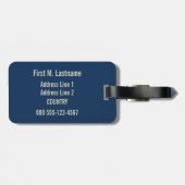 Vintage bagagelabel Napoli (Achterkant horizontaal)