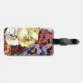 Vintage Bagagelabel Pansies (Achterkant horizontaal)