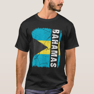 Vintage Bahamaanse Vlag Bahama's Trots Roots Erfgo T-shirt