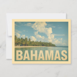 Vintage Bahamas Travel Briefkaart