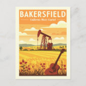 Vintage Bakersfield California Briefkaart (Voorkant)