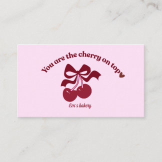 Vintage bakery business card visitekaartje