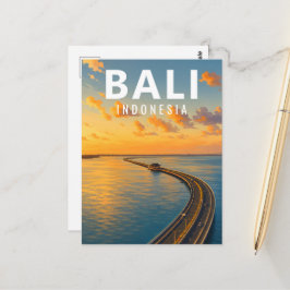 Vintage Bali-ansichtkaart – Bali Mandara Zee Tolwe Briefkaart