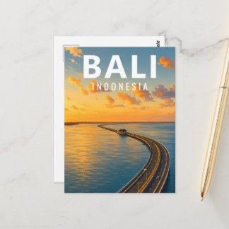 Vintage Bali-ansichtkaart – Bali Mandara Zee Tolwe Briefkaart