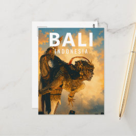 Vintage Bali-ansichtkaart – Sapa Warang Ogoh-Ogoh Briefkaart