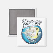 Vintage Bali retro logo Magneet (Voorkant / Achterkant)