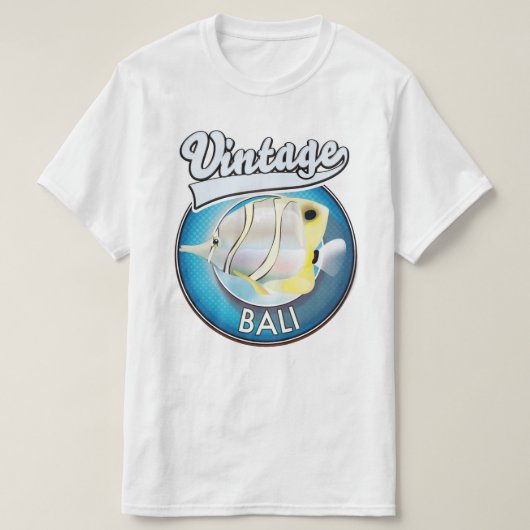 Vintage Bali retro logo T-shirt (Design voorkant)