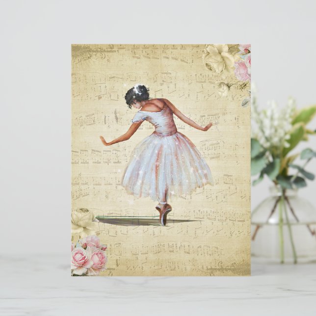 Vintage ballerina (Staand voorkant)
