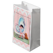 Vintage Ballerina Gift Bag Klein Cadeauzakje (Achterkant Gekanteld)
